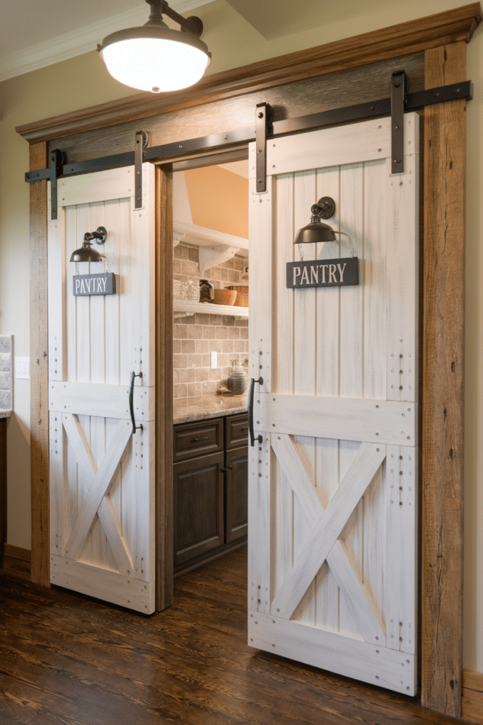 Farmhouse Style Pantry Doors