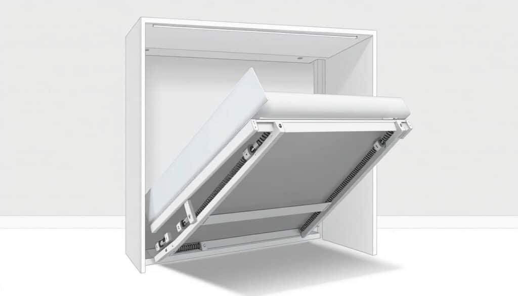 Murphy bed folding mechanism