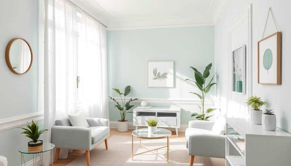 Paint colors for small rooms. Make a room look bigger