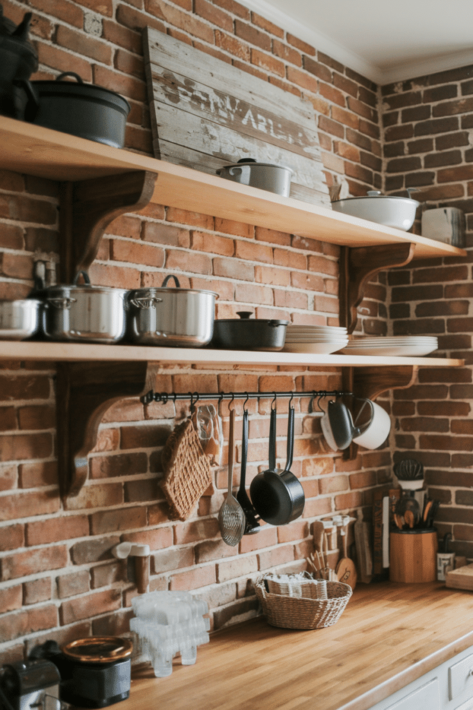 farmhouse_kitchen_brick_wall