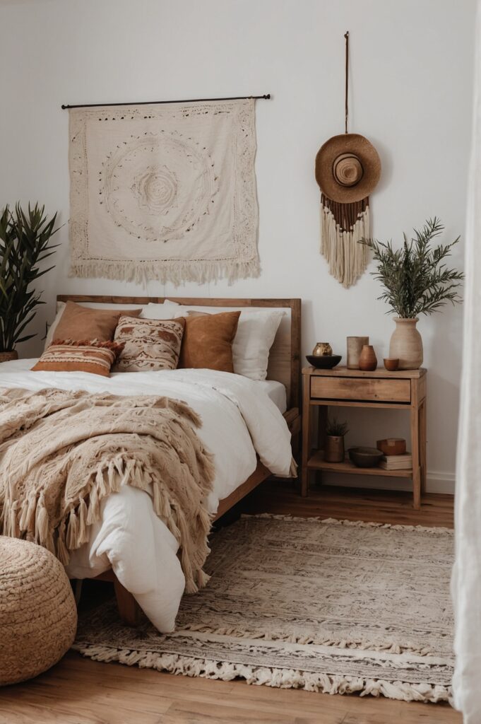 Boho Bedroom Embracing Minimalism in Boho