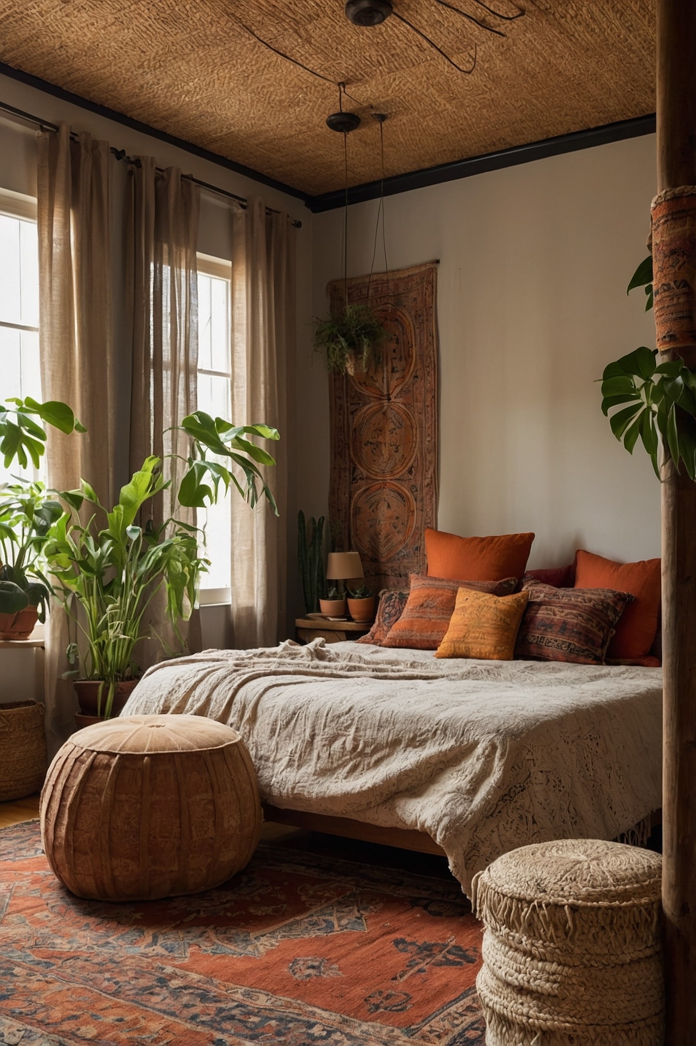 Boho Bedroom Ideas Layered Textiles