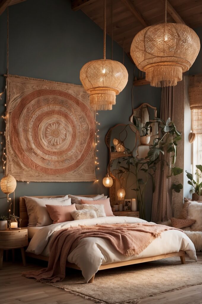 Boho Bedroom Ideas Lighting Fixtures