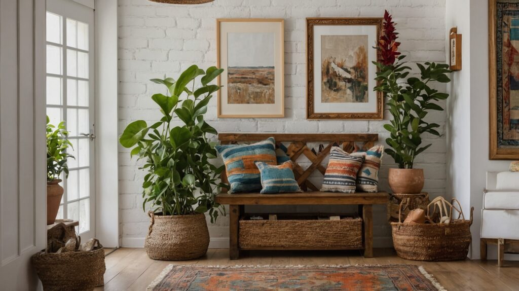 Create Boho Look Entryway