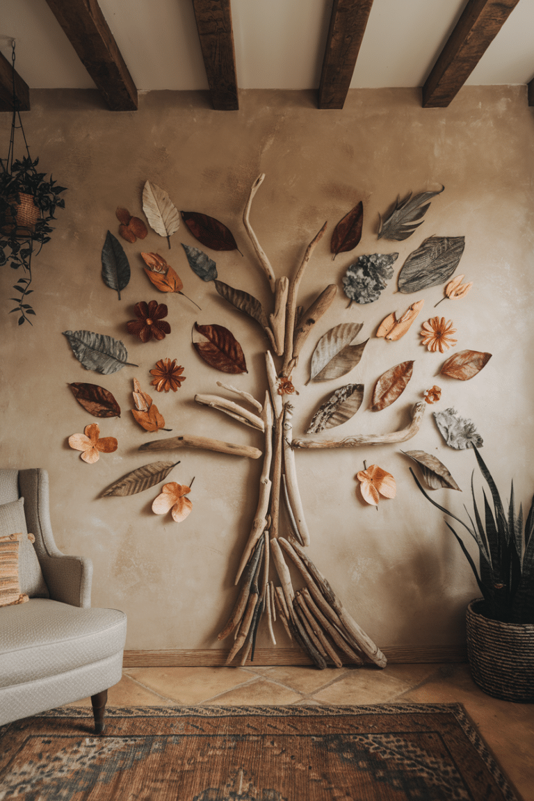 Nature-Inspired Artwork with Organic Materials