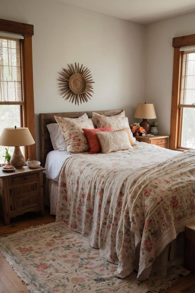 Vintage-Inspired Bed Linens