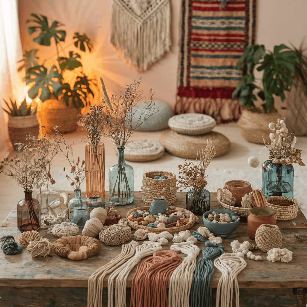 DIY boho decor tools and materials DIY Boho Decor