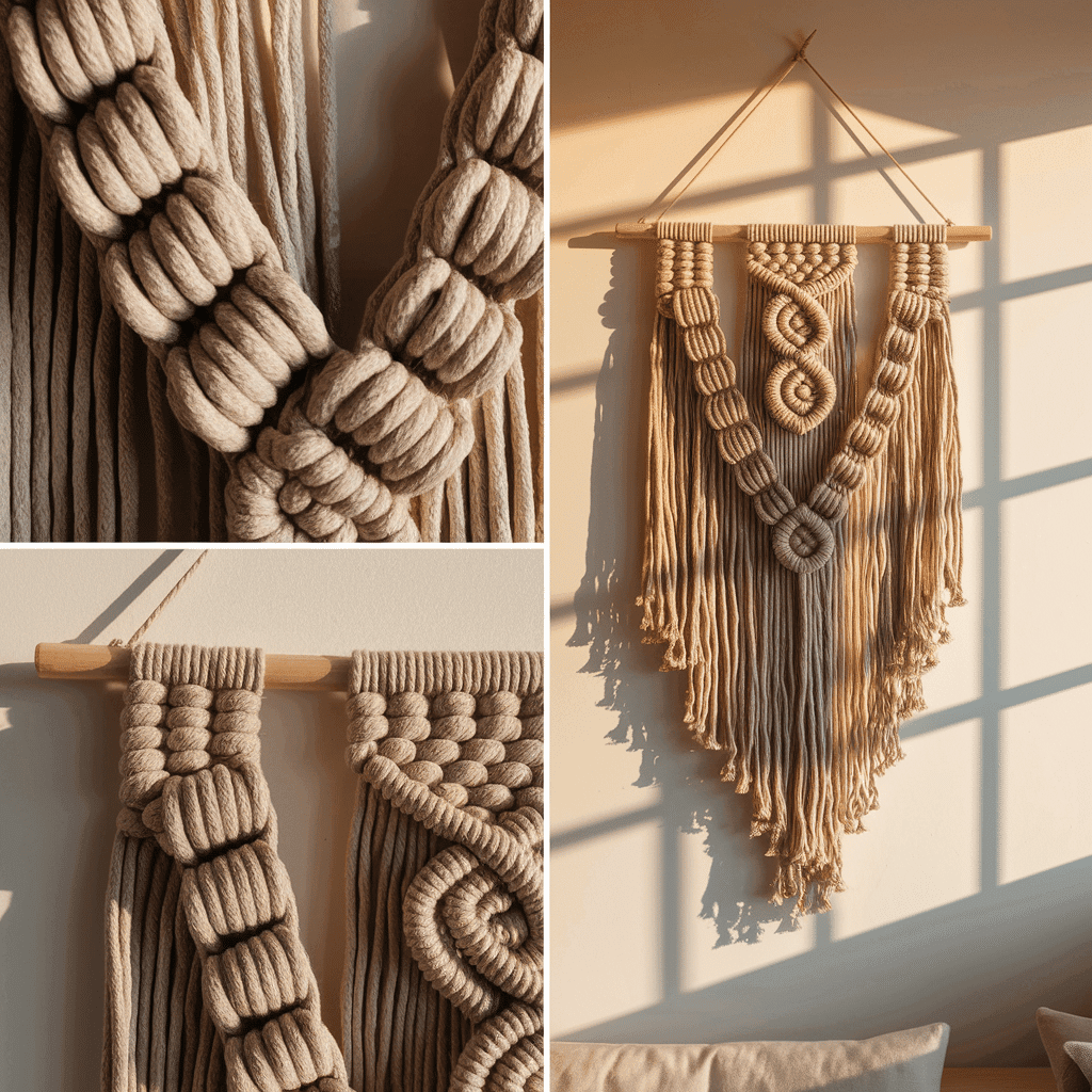 Macrame knots for boho wall hangings diy boho decor Macrame Wall Hanging