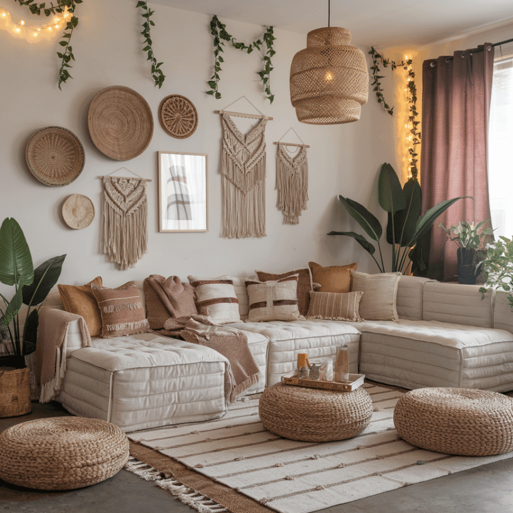 diy boho decor living room